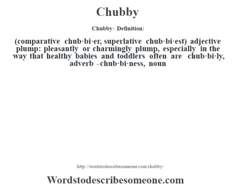 What is a word for slightly chubby?
