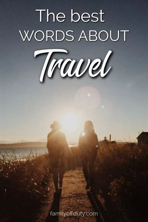 What is a word for travel?