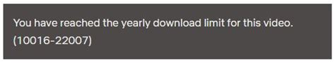 What is a yearly download limit?