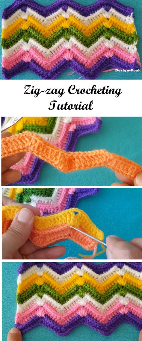What is a zig zag stitch in crochet?