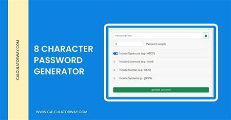 What is an 8 character password example?