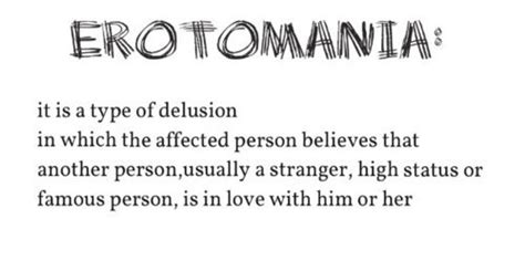 What is an Erotomania?