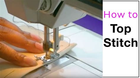 What is an alternative to topstitching?