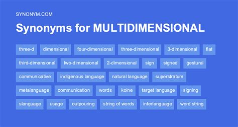 What is an antonym for multidimensional?
