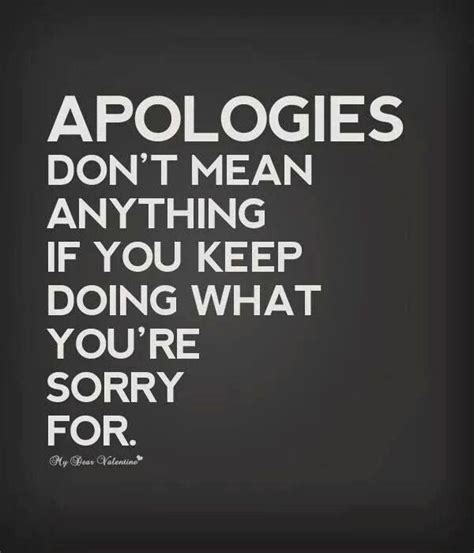 What is an empty apology?