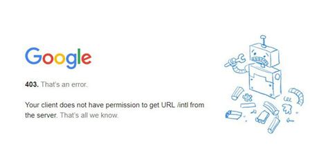 What is an example error 403?