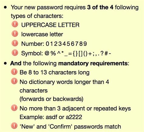 What is an example of a 13 character password?