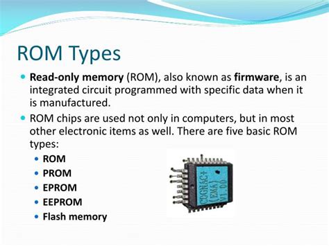 What is an example of a ROM?