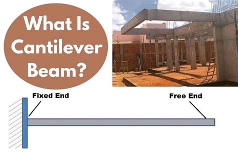 What is an example of a cantilever beam?