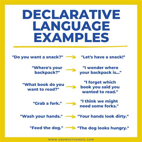 What is an example of a declarative language?