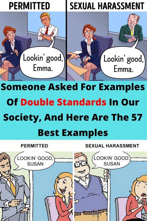 What is an example of a double standard in business?