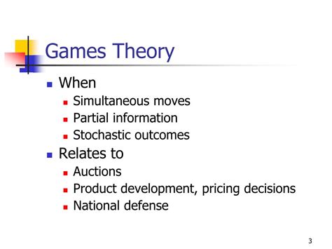 What is an example of a dynamic game theory?