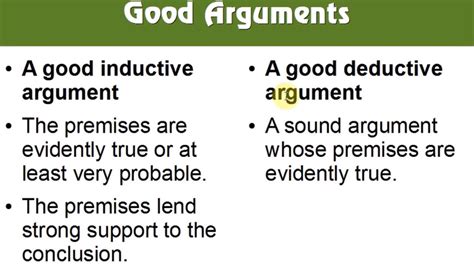 What is an example of a good argument in logic?