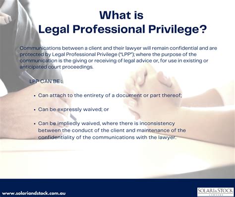 What is an example of a legal professional privilege?