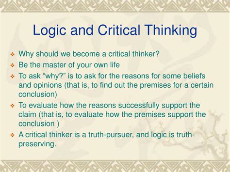 What is an example of a logical truth in critical thinking?