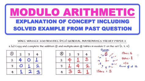 What is an example of a modulo 7?