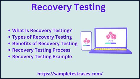 What is an example of a recovery test?