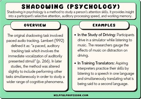 What is an example of a shadow in psychology?