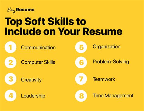 What is an example of a skill you can include in your resume?