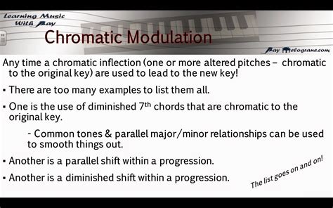 What is an example of chromatic modulation?