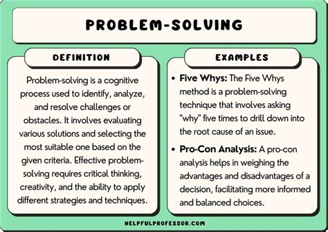 What is an example of define problem?