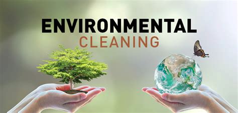 What is an example of environmental cleaning?