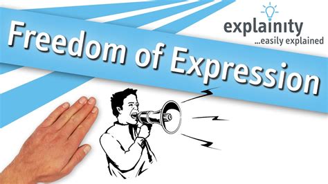 What is an example of freedom of expression?