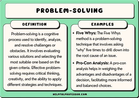 What is an example of problem-solving?