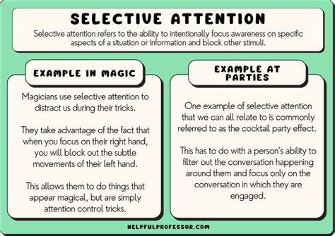 What is an example of selectivity?