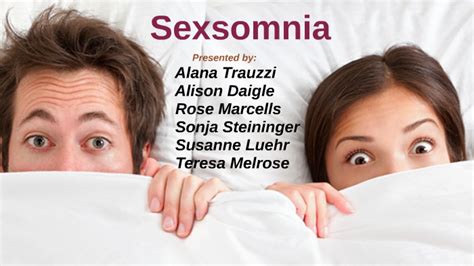 What is an example of sexsomnia?