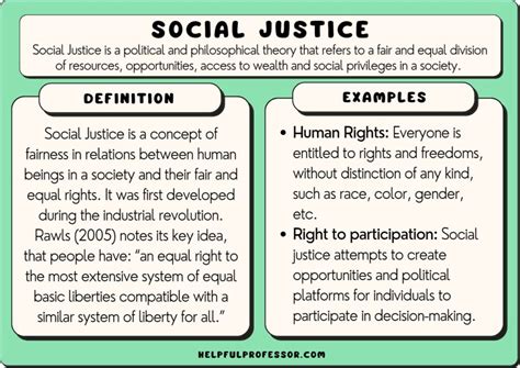 What is an example of social justice advocacy?