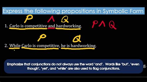 What is an example of symbolizing propositions?