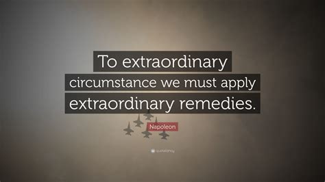 What is an extraordinary circumstance?