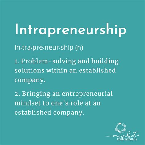 What is an intrapreneur in simple words?