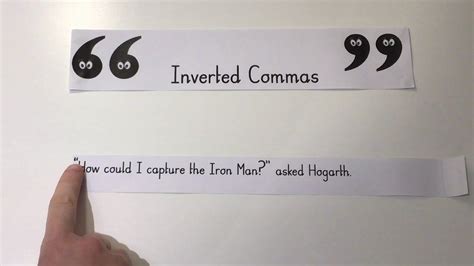 What is an inverted comma example?