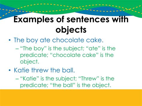 What is an object of a sentence?