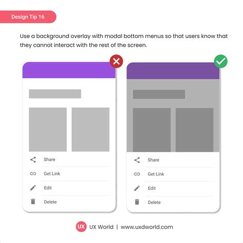 What is an overlay in UX?