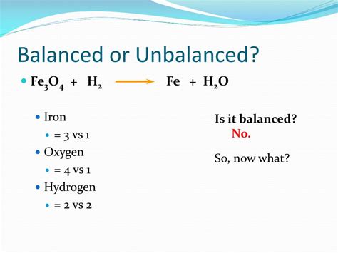 What is an unbalanced element?