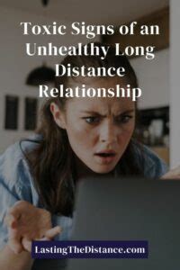 What is an unhealthy long-distance relationship?