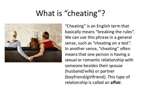 What is another form of cheating?