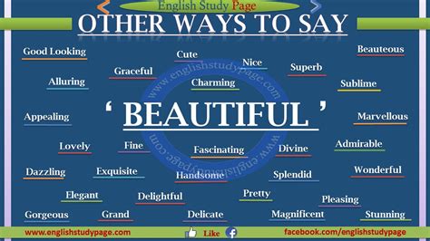 What is another way to say beautiful?