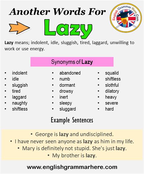What is another word for lazy type?