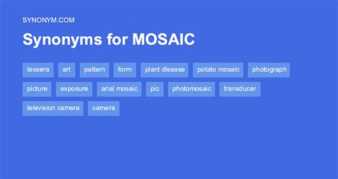 What is another word for mosaic?