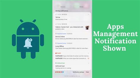 What is apps management notification?
