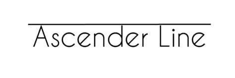 What is ascender line?