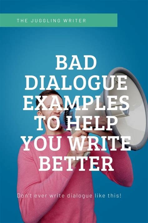 What is bad dialogue in writing?