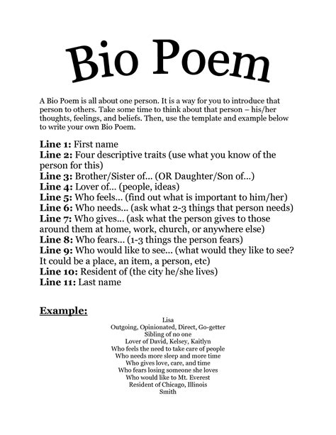 What is biography poetry?