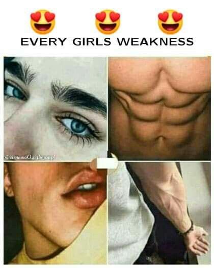 What is boys weakness in girls?