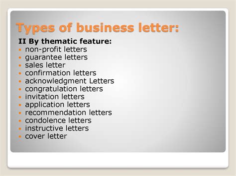 What is business letter types of business letters?