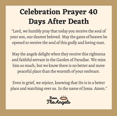 What is called after 40 days of death?